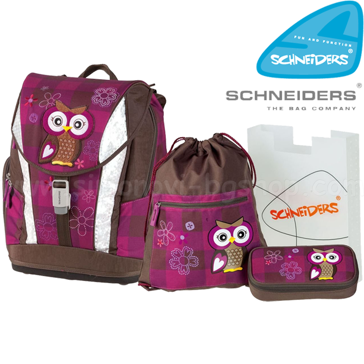 * Schneiders School ergonomic backpack 4h. Owl 18202