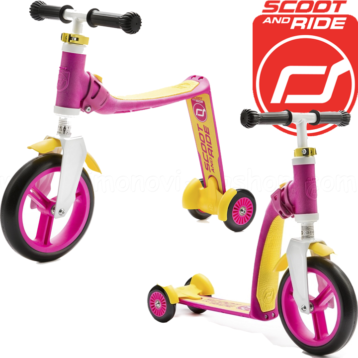 Scoot and Ride /   2  1 Highwaybaby Pink/Yellow