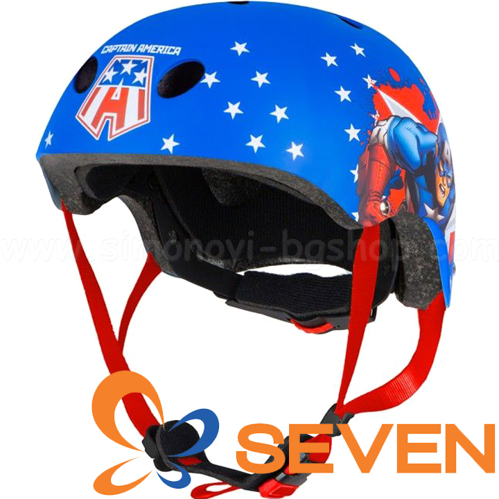 Seven Polska Каска за велосипед Captain America 9051 Seven Polska Каска за велосипед Captain America 9051