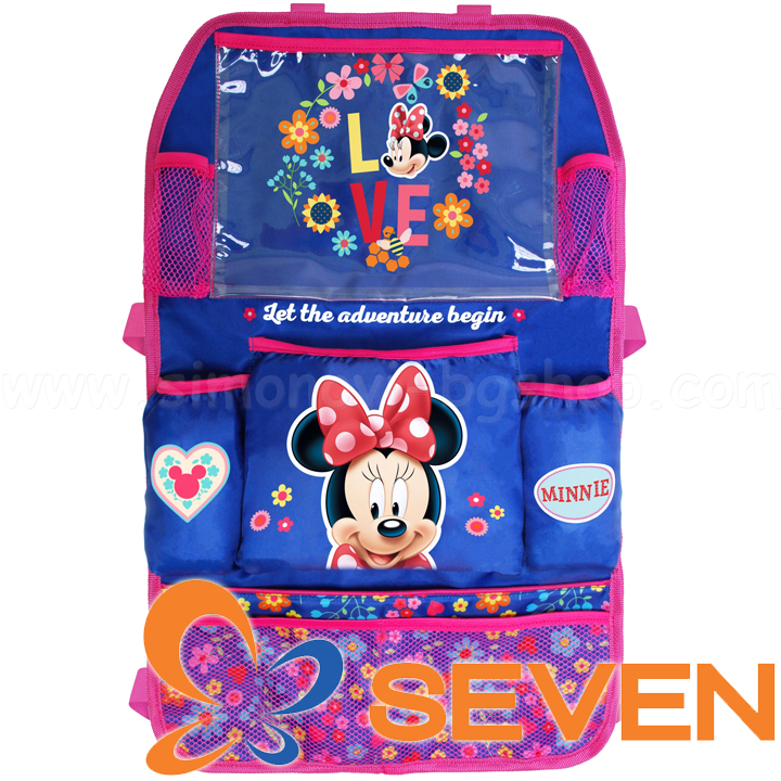 Seven Polska Органайзер за колички или седалка Minnie Mouse 9512 Seven Polska Органайзер за колички или седалка Minnie Mouse 9512