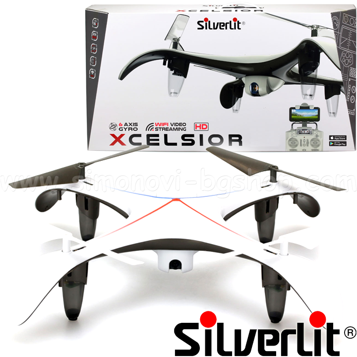 * Silverlit - drones 2.4G, 4-channel HD camera with Xcelsior 84747
