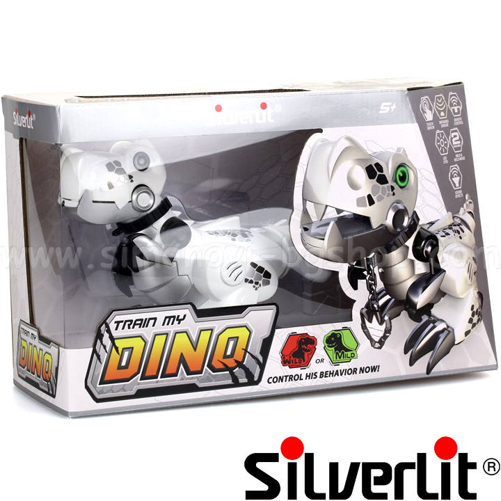 * Silverlit - Train your dinosaur White with remote control 88482