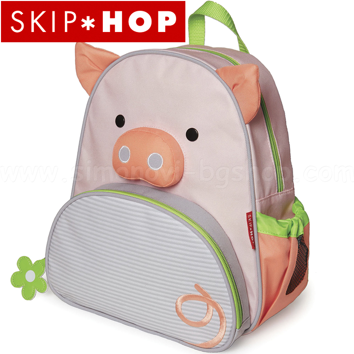 Skip Hop® Раница за детска градина Zoo Прасенцето Пийтън 210237 Skip Hop® Раница за детска градина Zoo Прасенцето Пийтън 210237