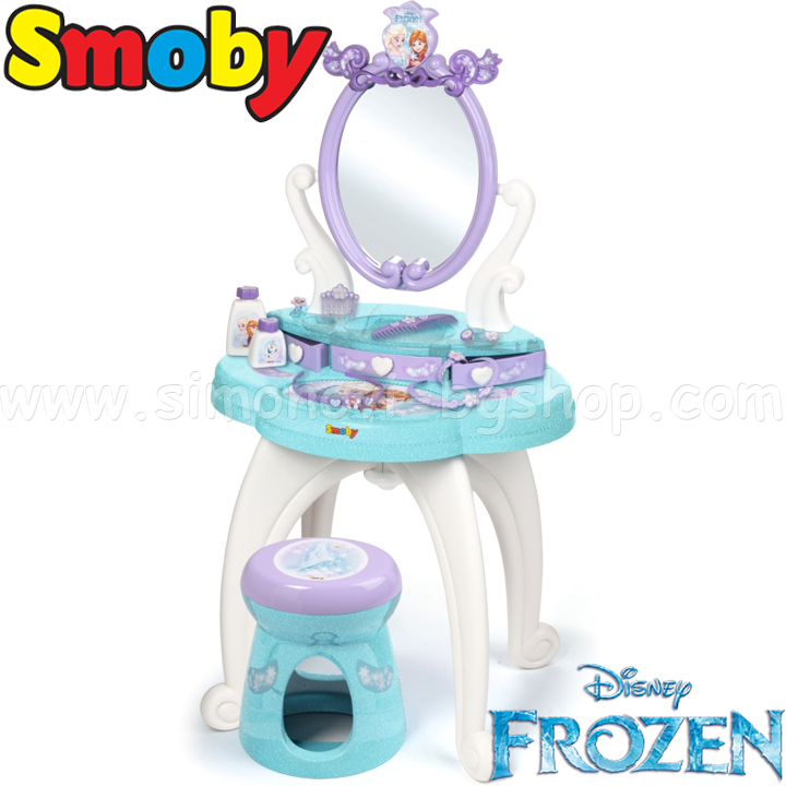 Smoby Disney Frozen Детска тоалетка със столче и аксесоари 2в1 320224 Smoby Disney Frozen Детска тоалетка със столче и аксесоари 2в1 320224