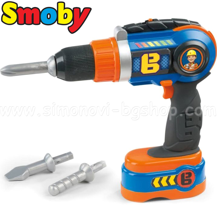 Smoby Bob The Builder Акумулаторна бормашина 360128 Smoby Bob The Builder Акумулаторна бормашина 360128