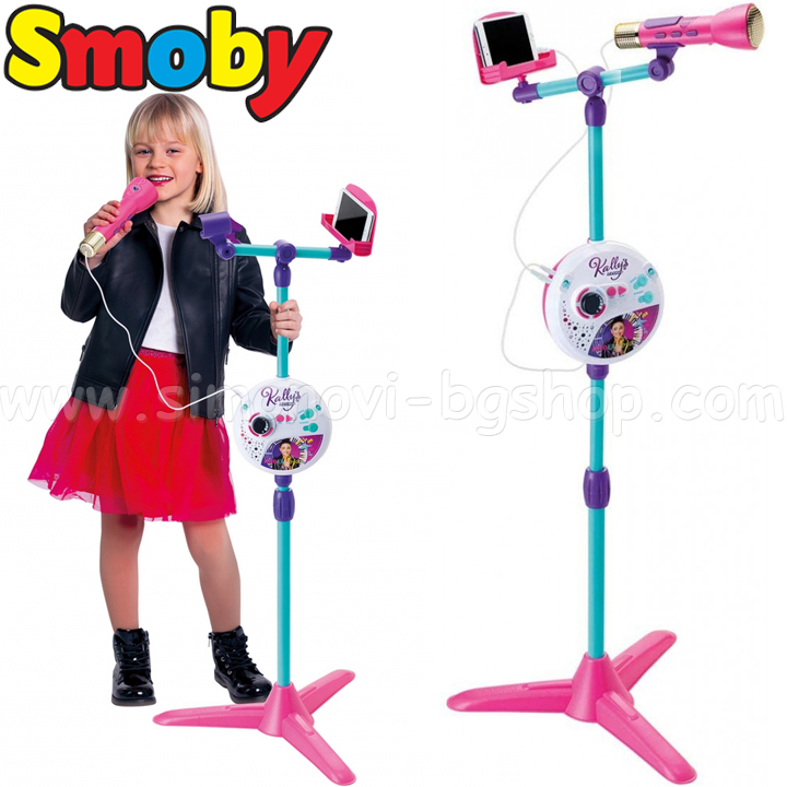 Smoby Kally's Mashup Микрофон на стойка с ефекти 520124 Smoby Kally's Mashup Микрофон на стойка с ефекти 520124