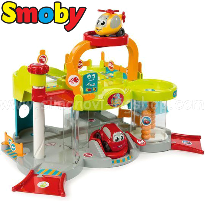 Smoby Моят първи гараж Vroom Planet 7600120402 Smoby Моят първи гараж Vroom Planet 7600120402