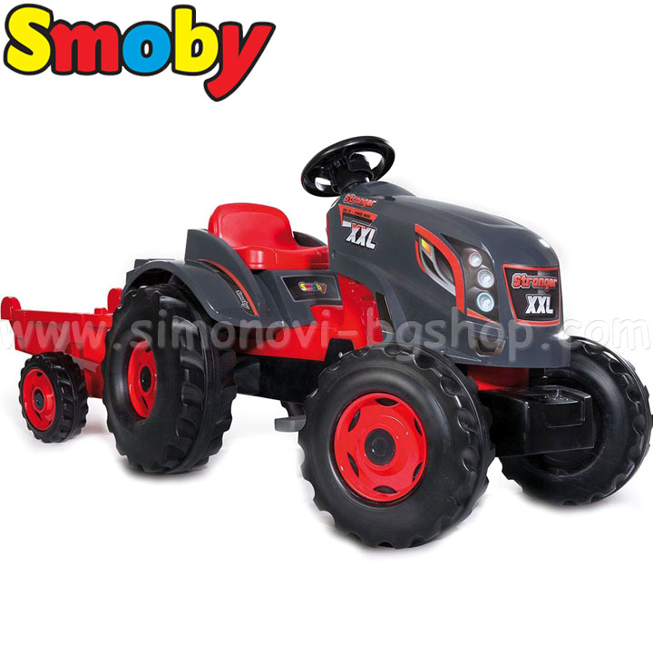 Smoby Tractor cu pedală și remorcă Tractor Stronger XXL 710200