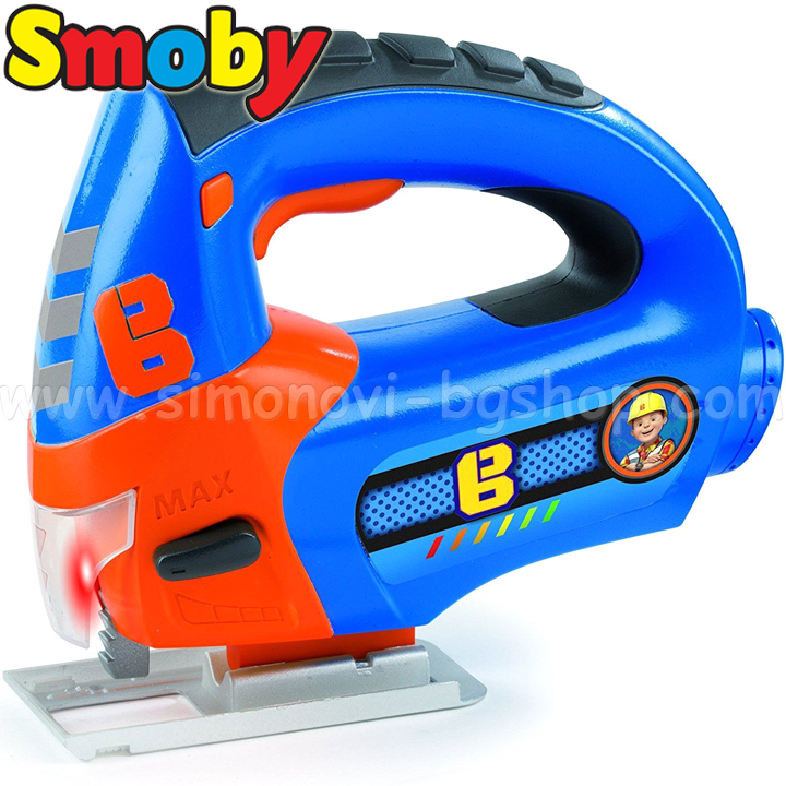 Smoby Bob The Builder Вертикален трион със звук и светлина 360131 Smoby Bob The Builder Вертикален трион със звук и светлина 360131