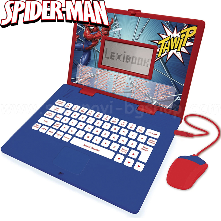 Caiet educațional bilingv Lexibook, SpidermanJC598SPi20