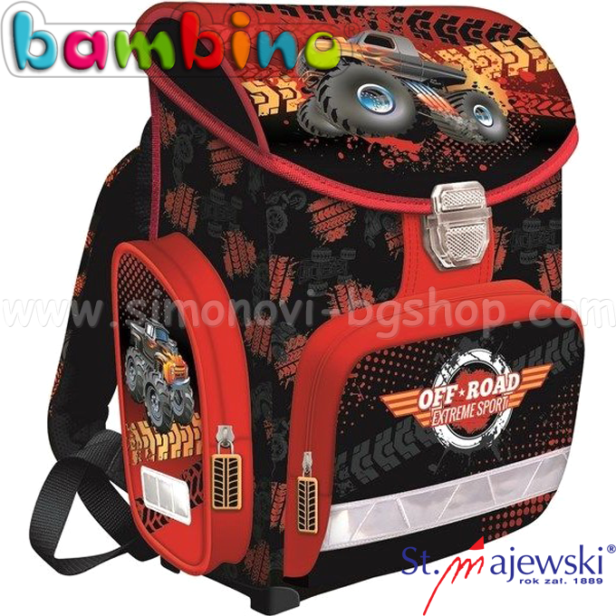 Bambino Premium Monster Ученическа раница 606717 St.Majewski Bambino Premium Monster Ученическа раница 606717 St.Majewski