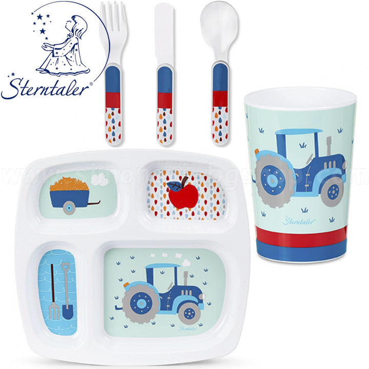 Sterntaler Bobby & Rudy Детски сервиз за хранене 5 части 6891729 Sterntaler Bobby & Rudy Детски сервиз за хранене 5 части 6891729