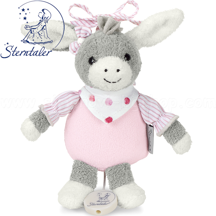 Sterntaler Emmi Бебешка музикална играчка 18см Магаренце 6001838 Sterntaler Emmi Бебешка музикална играчка 18см Магаренце 6001838
