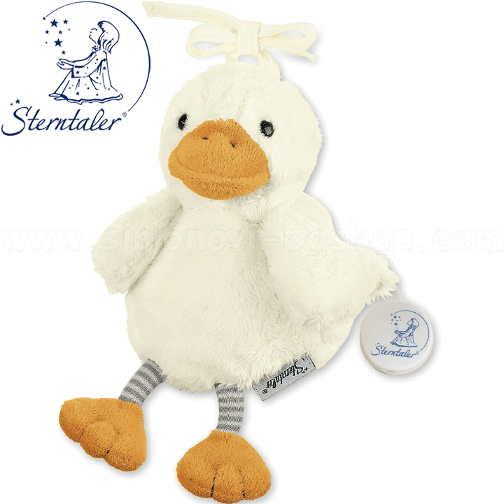 Sterntaler Edda Бебешка музикална играчка 18см Бяло патенце 6001962 Sterntaler Edda Бебешка музикална играчка 18см Бяло патенце 6001962