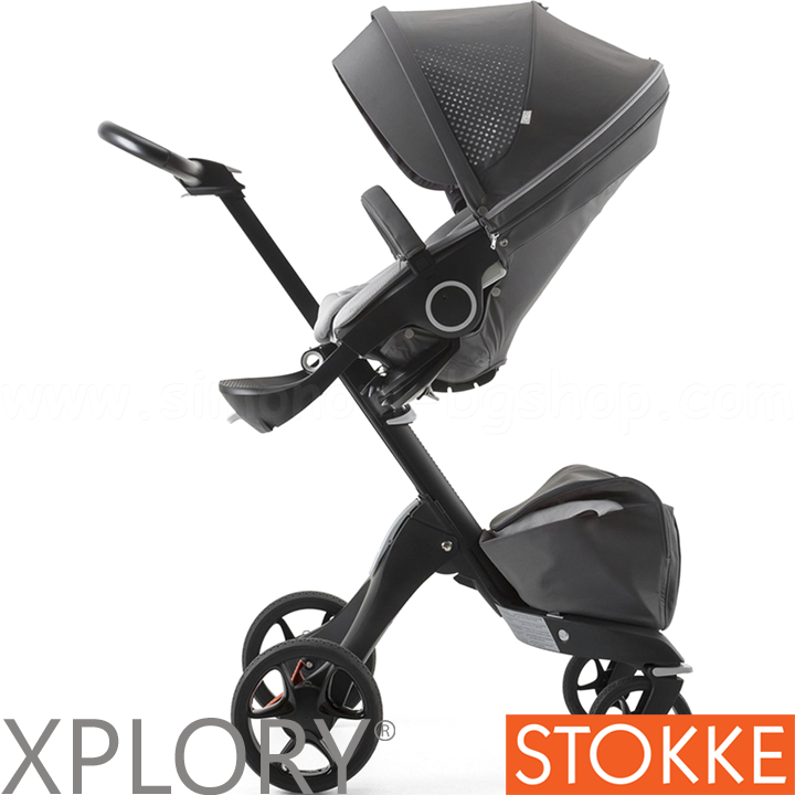Stokke Xplory® Бебешка количка Black Athleisure Grey Stokke Xplory® Бебешка количка Black Athleisure Grey