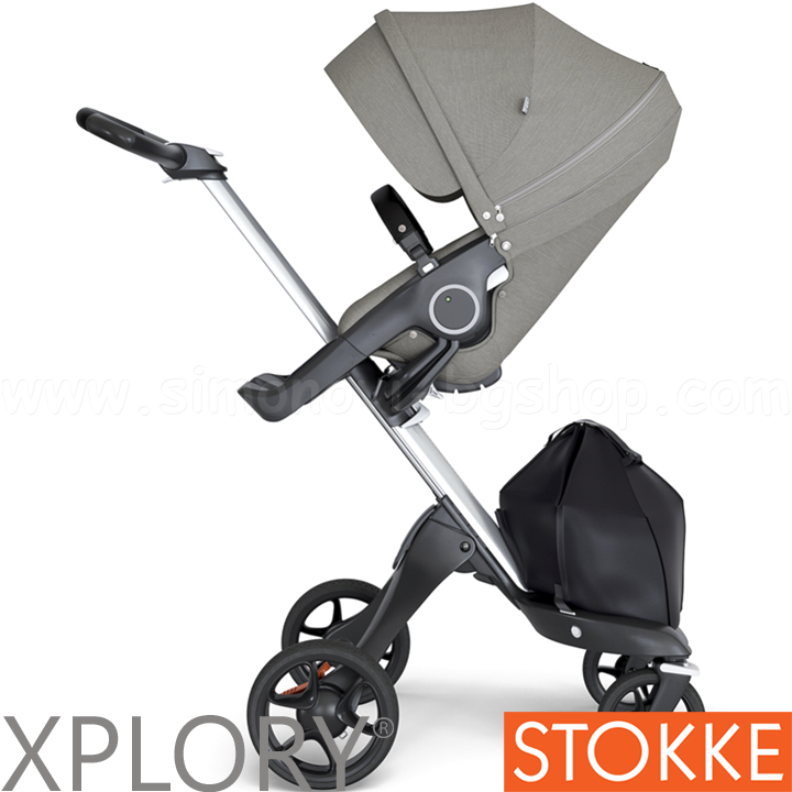 Stokke Xplory® V6 Бебешка количка Silver Brushed Grey Stokke Xplory® V6 Бебешка количка Silver Brushed Grey