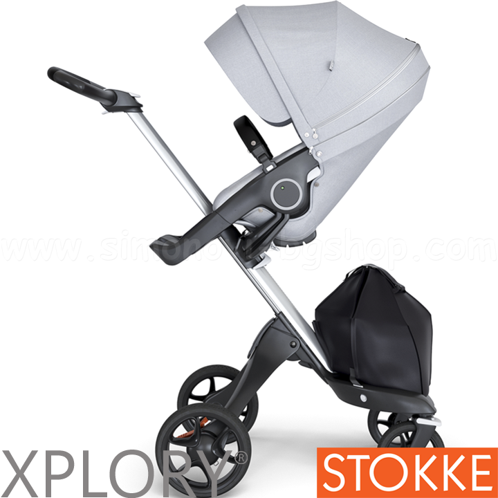 Stokke Xplory® V6 Бебешка количка Silver Grey Melange Stokke Xplory® V6 Бебешка количка Silver Grey Melange