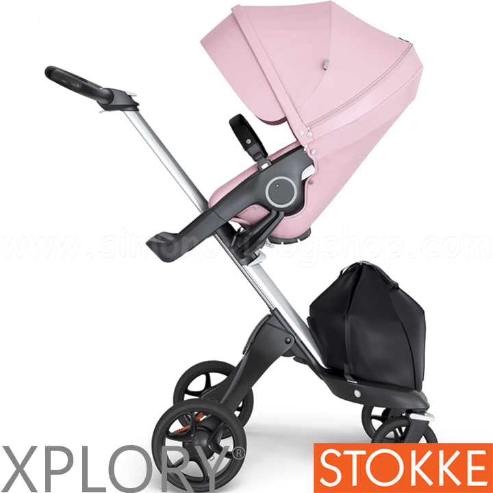 Stokke Xplory® V6 Бебешка количка Silver Lotus Pink Stokke Xplory® V6 Бебешка количка Silver Lotus Pink