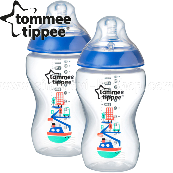 Tommee Tippee    Easi-Vent 340ml 3m+ 2 .     TT.