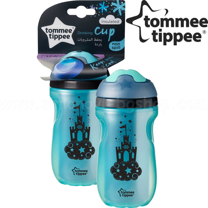 Tommee Tippee Неразливаща термочаша с твърд накрайник 260мл 12м+ Castle 44703097 Tommee Tippee Неразливаща термочаша с твърд накрайник 260мл 12м+ Castle 44703097