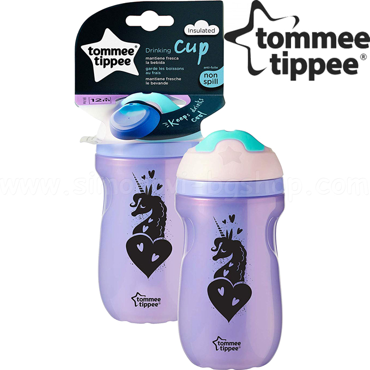 Tommee Tippee Неразливаща термочаша с твърд накрайник 260мл 12м+ Unicorn 4470309 Tommee Tippee Неразливаща термочаша с твърд накрайник 260мл 12м+ Unicorn 4470309