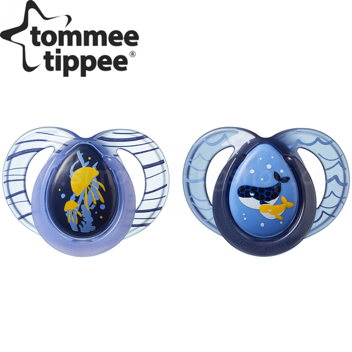 *Tommee Tippee   2. NIGHT TIME 6-18 Dark Blue Whale