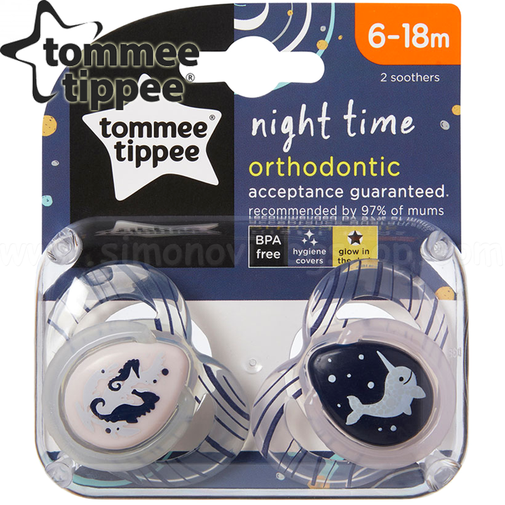 *Tommee Tippee   2. NIGHT TIME 6-18 Sea Horse/Whale