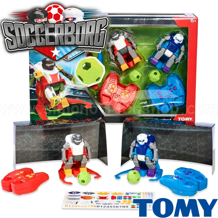 * Tomy Game set with robots with remote control Soccerborg E72757