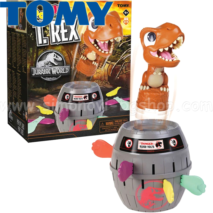 Tomy Games T-REX Jurassic World Pop Up T73290