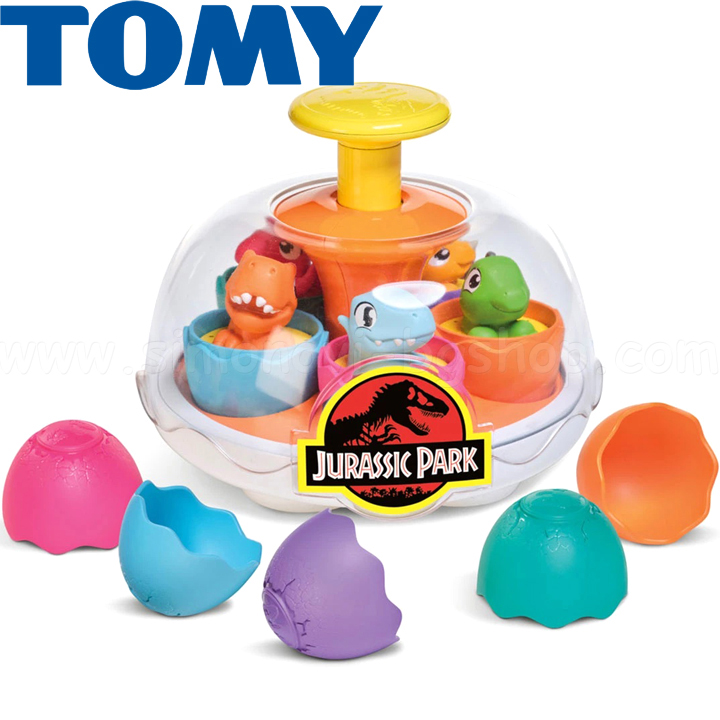 Tomy Toomies Spin and Hatch Dinosaur Eggs Jurassic Park E73252