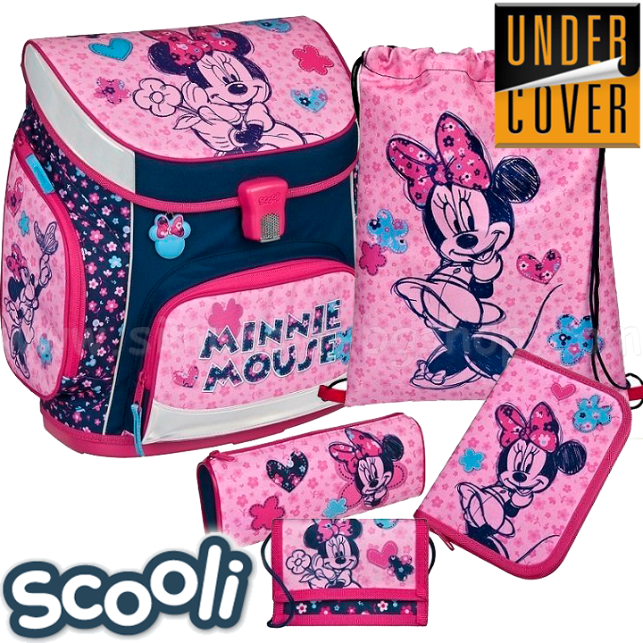 Undercoat Scooli Minnie Ergonomic backpack with accessories 27158