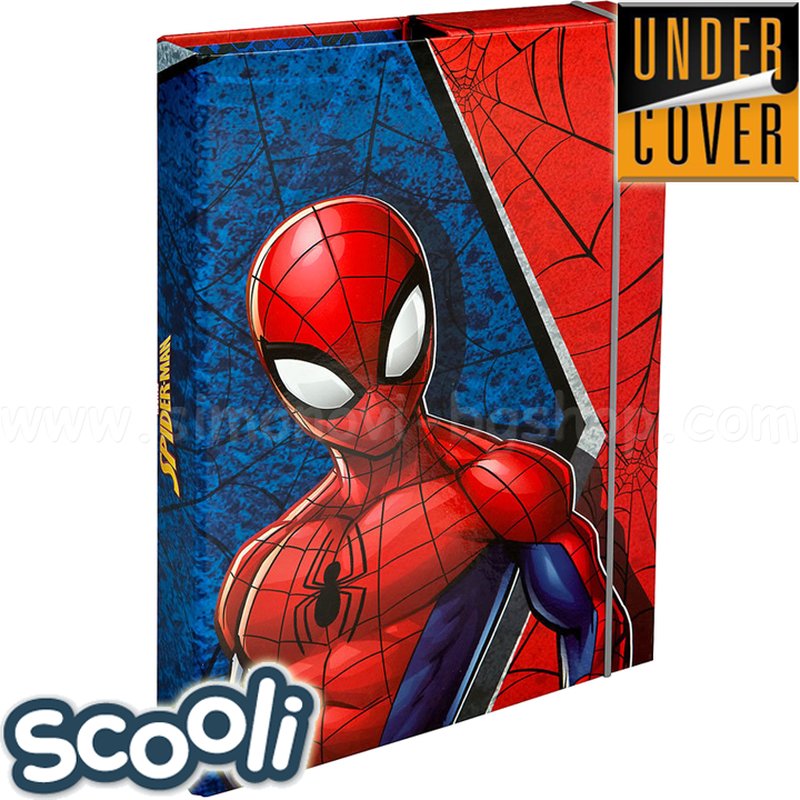 *UnderCover Scooli Spiderman Кутия папка с ластик 28242 *UnderCover Scooli Spiderman Кутия папка с ластик 28242