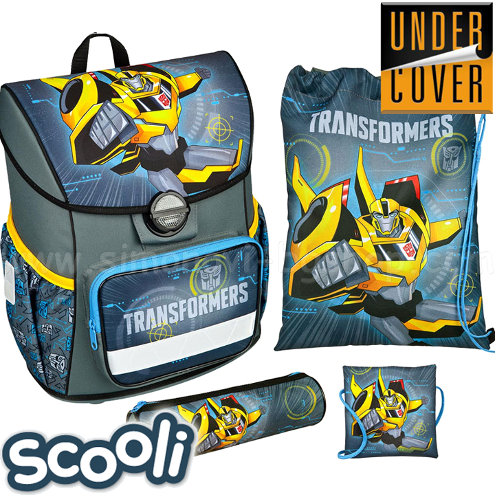 UnderCover Scooli Transformers Ergonomic Backpack with Accessories 27649 UnderCover Scooli Transformers Ergonomic Backpack with Accessories 27649