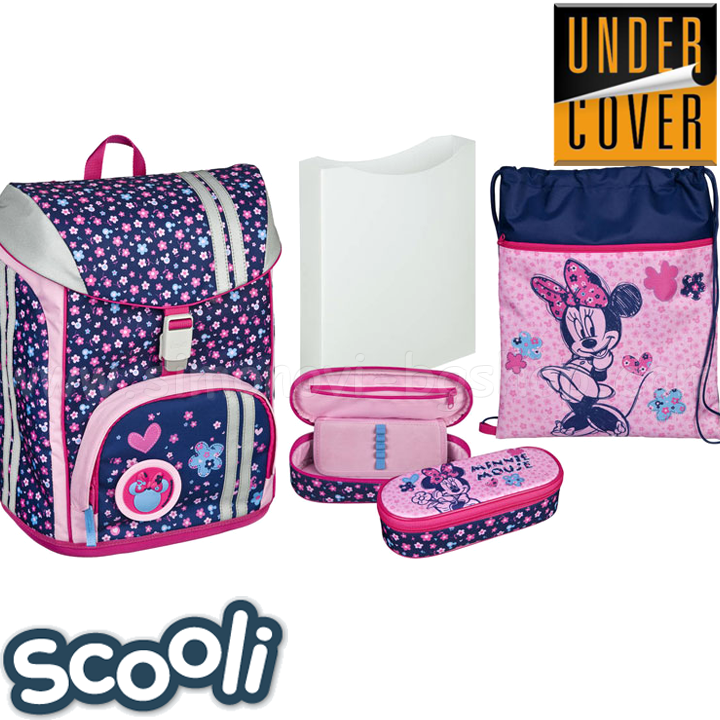 Undercoat Scooli Minnie Mouse Ergonomic Backpack with Accessories 27681 Undercoat Scooli Minnie Mouse Ergonomic Backpack with Accessories 27681