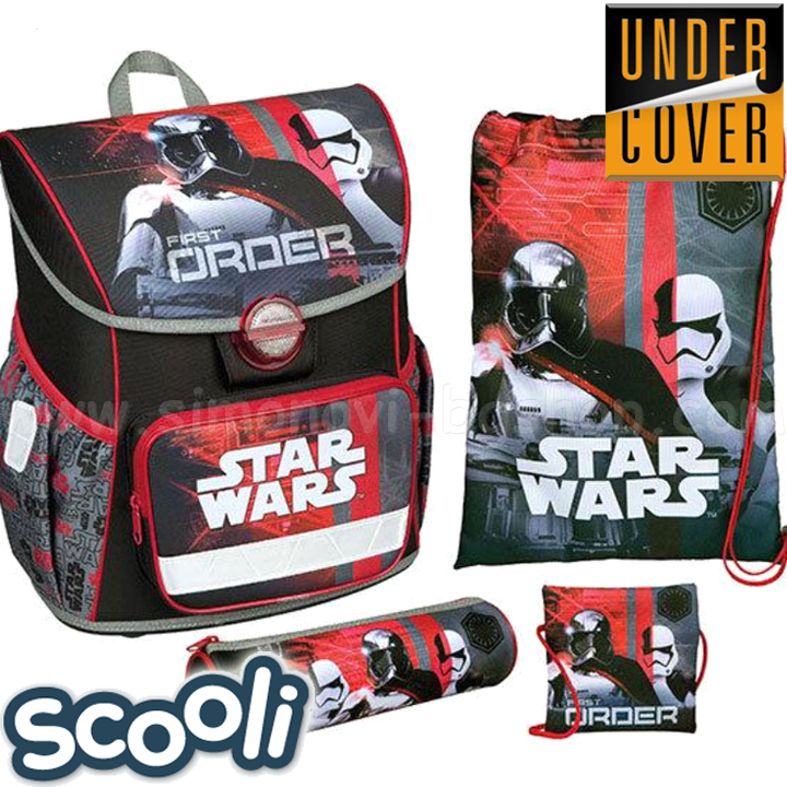 Undercover Scooli Star Wars Ergonomic backpack with accessories 27650 Undercover Scooli Star Wars Ergonomic backpack with accessories 27650