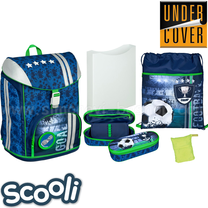 Undercoat Scooli Football Ergonomic Backpack with Accessories 27685