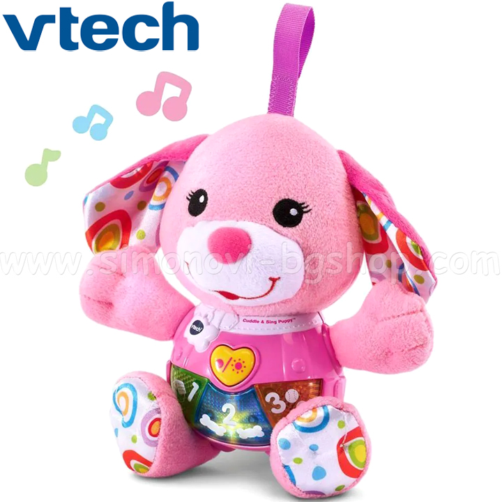 Jucărie de plus Vtech Musical PINK PUPPY V502353