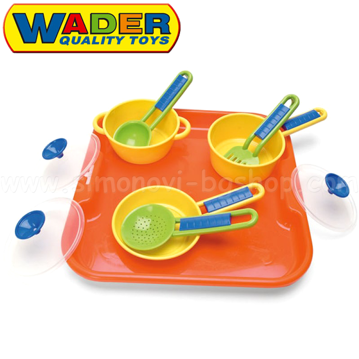 Wader Toys - A tray of crockery 25410