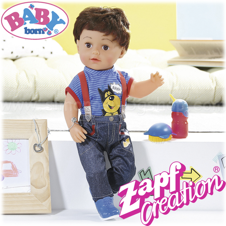*Baby Born® Интерактивна кукла момче с аксесоари 825365 Zapf Creation *Baby Born® Интерактивна кукла момче с аксесоари 825365 Zapf Creation