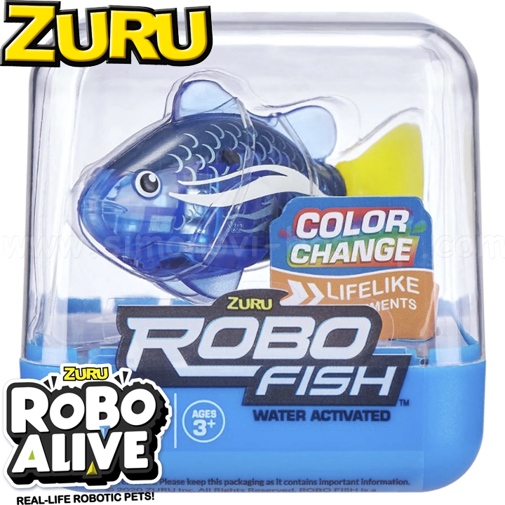 *Zuru Robo Fish Color Change   Blue