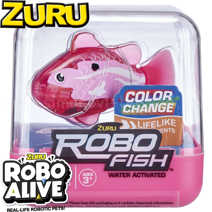 *Zuru Robo Fish Color Change   Pink