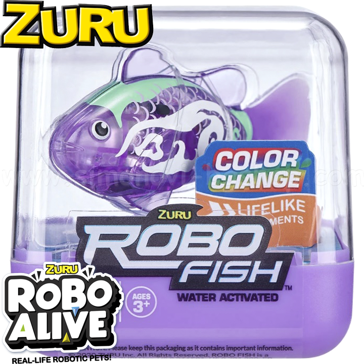 *Zuru Robo Fish Color Change   Purple