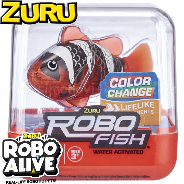 *Zuru Robo Fish Color Change   Red