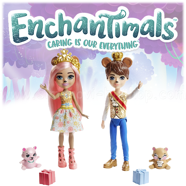 *Enchantimals Royal   Braylee Bear & Bannon Bear Dolls GYJ07