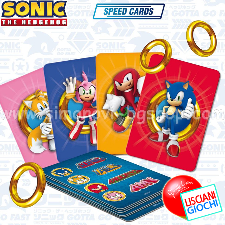 Lisciani Giochi    Sonic Speed Cards Game 8008324099269