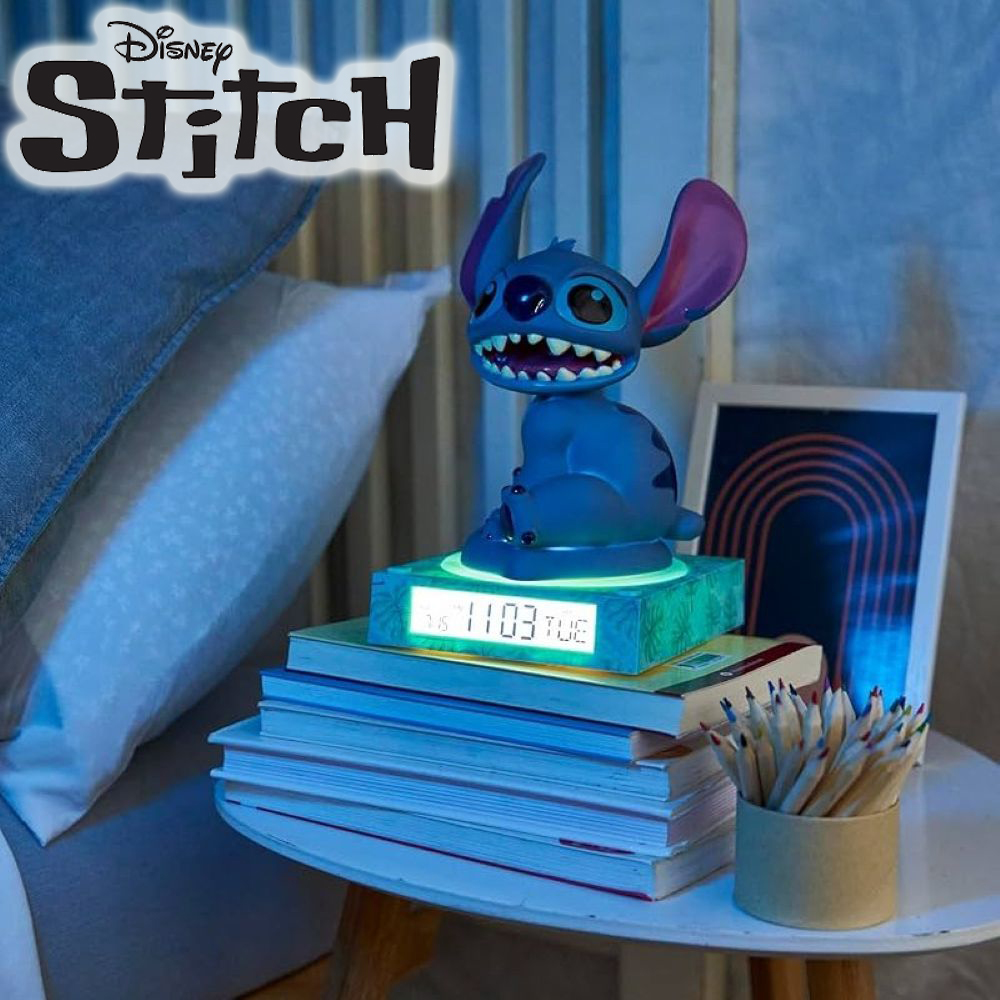 disney stitch lampa budilnik