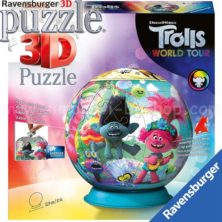 ravensburger trolls 3D puzzles 11169