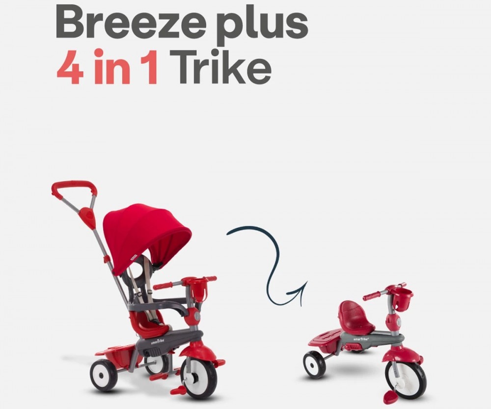 * 2025 Smart Trike 4in1 smarTrike Breeze Plus Red 6653500