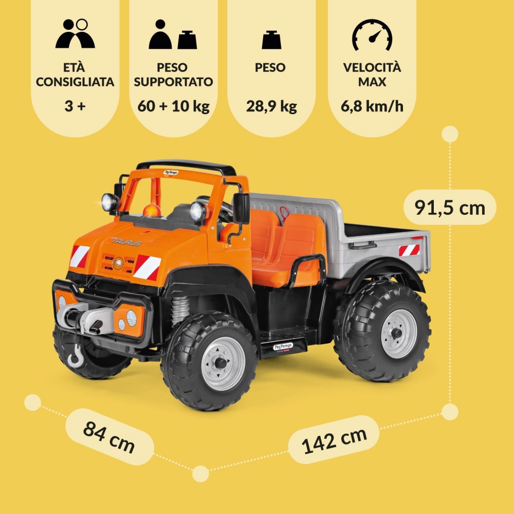 PEG PEREGO    12V TAURUS       40 .    ,      - !     , Taurus   ,      !       12V/12Ah/150Wh      -    !  ,        350 W    2 ,             17%.    3 .    !    4 ,      ; 2-              - .            .  ,        17%.    ,      10 ,                 . 2   +             + . -     ,        .          ,     .        .      ,    .        !  ,    .     2-  LED    .          .        .             .        ,    .        ,          18      24 .  : - : 142  x 91,5  x 84  - : 28,9    - 1  - 12V/12Ah/150Wh  ,   .   -     1    12V.   - 2   - 2    -     - 17%   -    -    -    - 3+  / -           - 4   -     -   , PP , PA , PEHD        - 142  x 91,5  x 84     - 73,6  57,6  123,6     - 28,9     - 60 + 10  1-  - 3,5 / 2-  - 6,8 /   - 3,5 /  - 350W