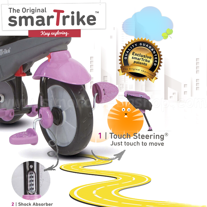 * 2023 Smart Trike Shine Touch Steering®   4  1 Pink 6952202